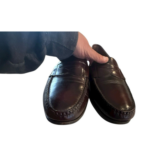 Allen Edmonds Men’s Dark Burgundy Leather Penny Loafers Size 11.5 D + Shoe Trees main image 6